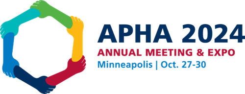 Logo for American Public Health Association (APHA) 2024 for Annual Meeting and Expo in Minneapolis. APHA 2024 will be in Minneapolis from October 27-30.
